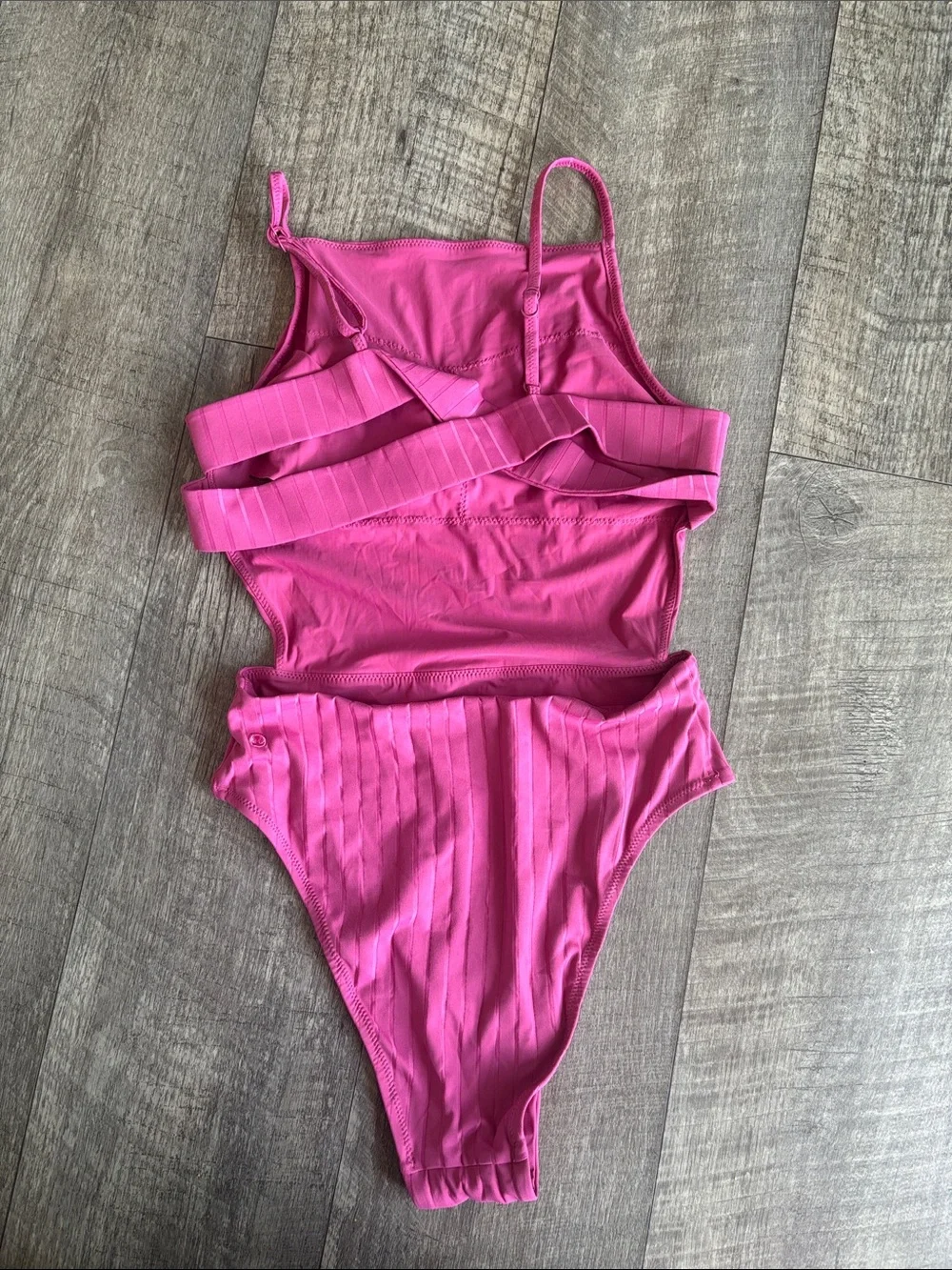 lululemon athletica Ribbed One-Piece Swimsuit in Bright Pink